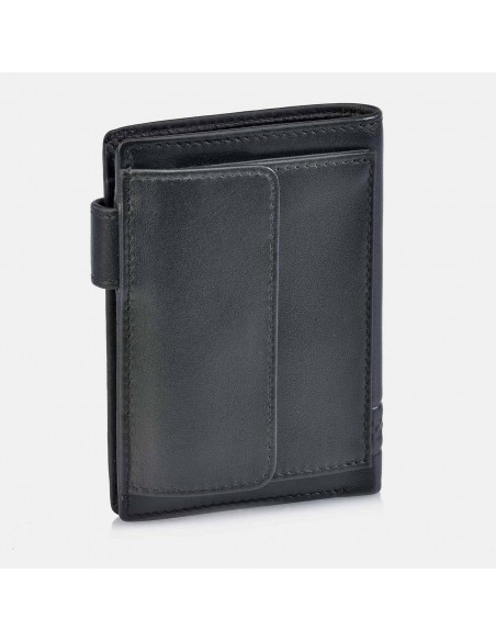 DAVILETTO Cartera grande para hombre de piel con monedero y estuche de regalo