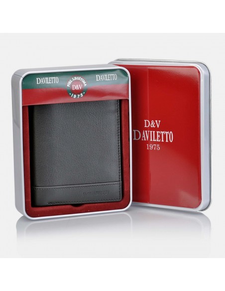 Cartera de hombre piel con tarjetero DAVILETTO