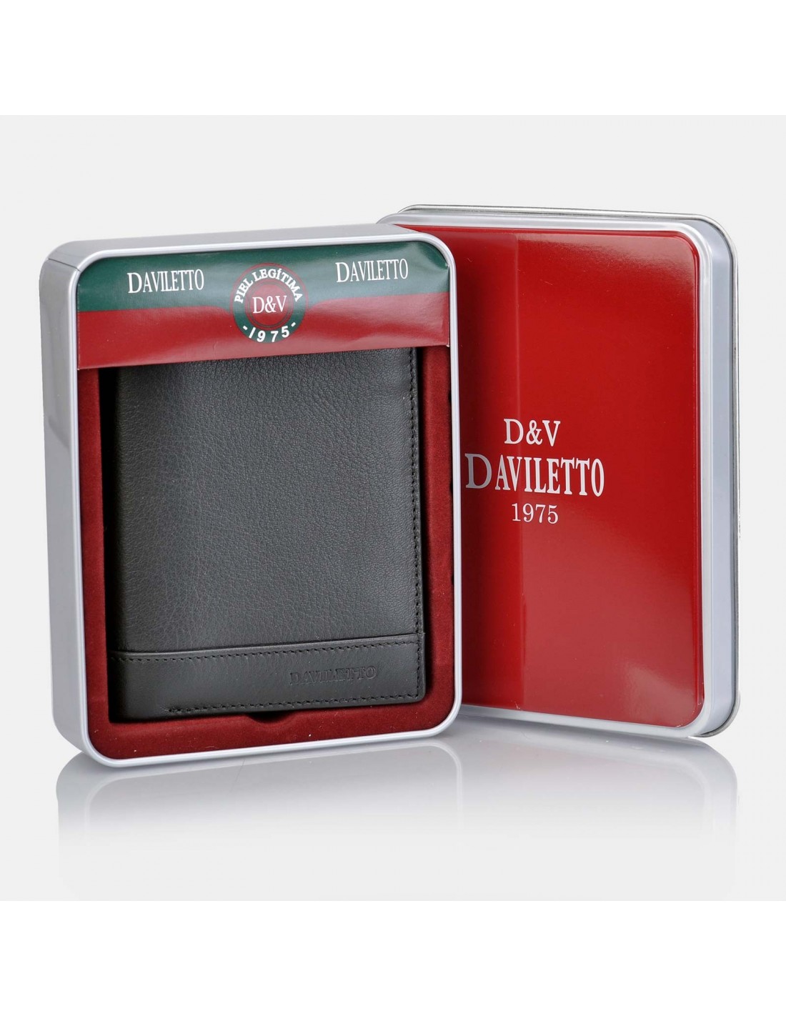 Cartera de hombre piel con tarjetero DAVILETTO