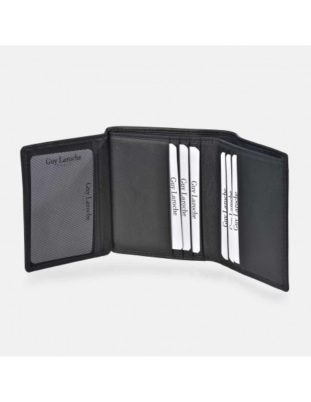 GUY LAROCHE Cartera clásica en piel suave para hombre compacta