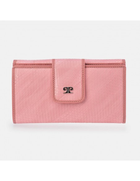 PIERRE CARDIN Monedero Billetero doble Solapa para Mujer Rafia