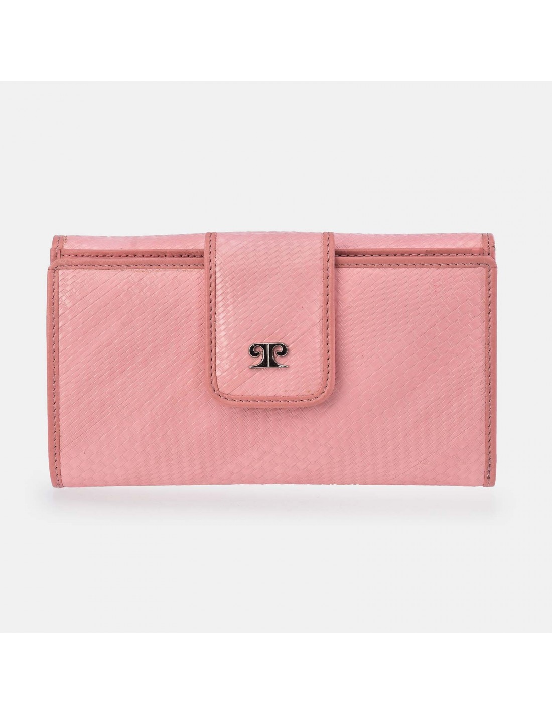 PIERRE CARDIN Monedero Billetero doble Solapa para Mujer Rafia