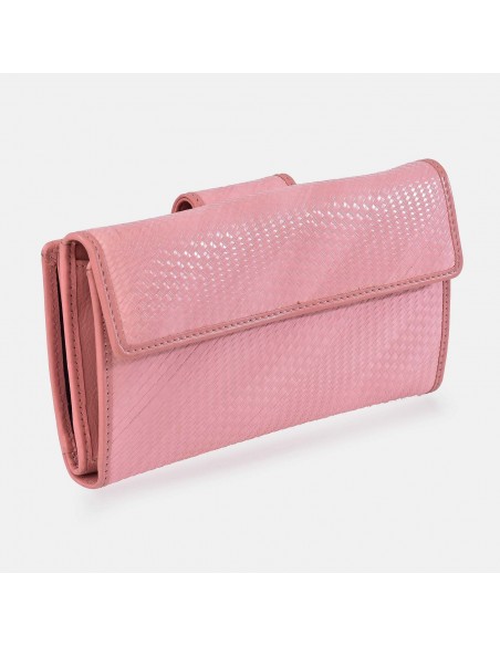 PIERRE CARDIN Monedero Billetero doble Solapa para Mujer Rafia