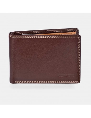 DAVILETTO cartera  para hombre en piel colores tipo americano con monedero