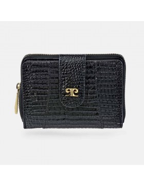 PIERRE CARDIN Monedero billetero para mujer piel grabada...