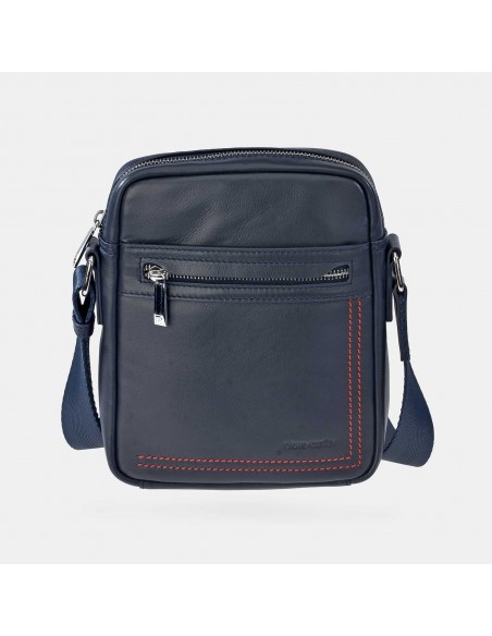 PIERRE CARDIN bolso bandolera con costura vista para caballero