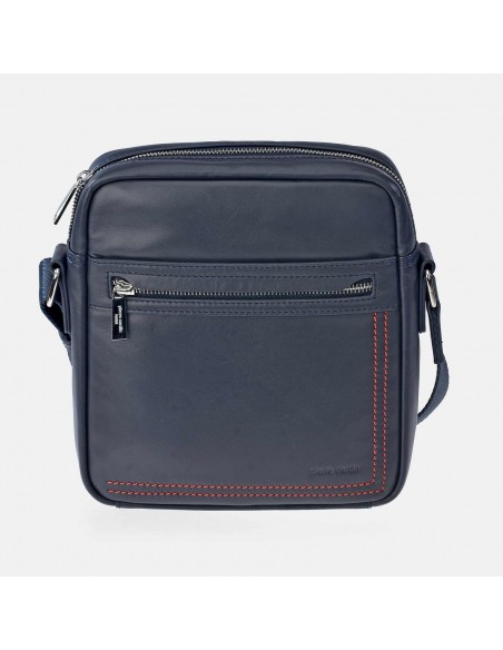 PIERRE CARDIN bolso combinado bandolera con costura  para caballero