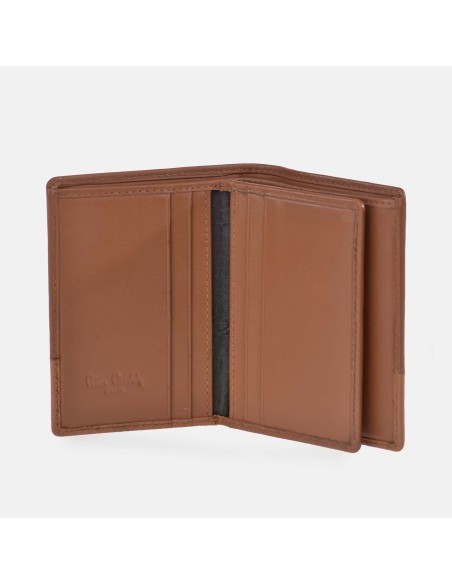 PIERRE CARDIN Cartera en piel combinada para hombre