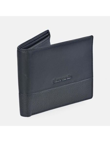 PIERRE CARDIN Americano con monedero para hombre en piel combinada