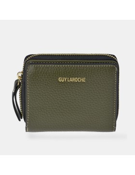 GUY LAROCHE Monedero billetero con cremallera para mujer...