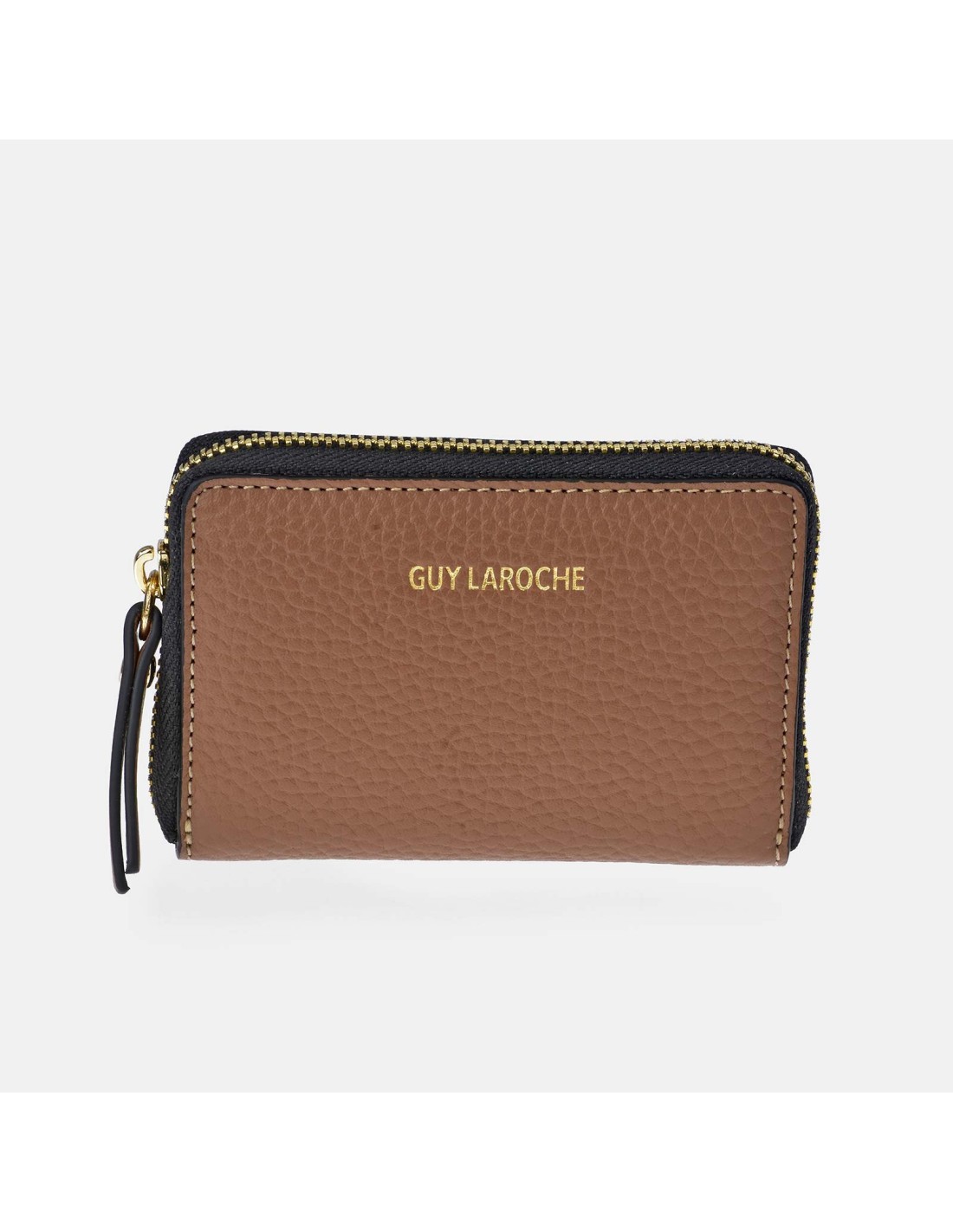 GUY LAROCHE Monedero con cremallera mini para mujer en piel suave