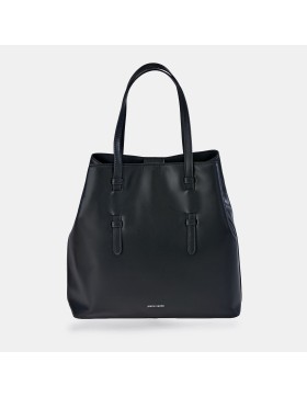 PIERRE CARDIN Bolso shopping doble asa en piel - Negro