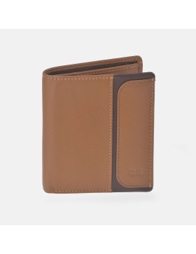 DAVILETTO Cartera en piel compacta para hombre - Habana
