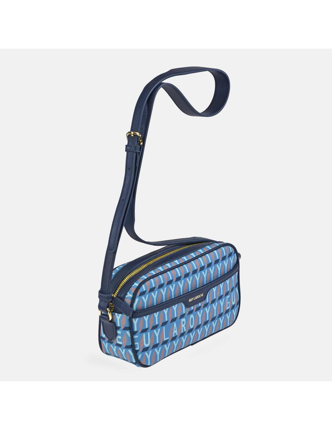 GUY LAROCHE bolso bandolera en lona estampada...
