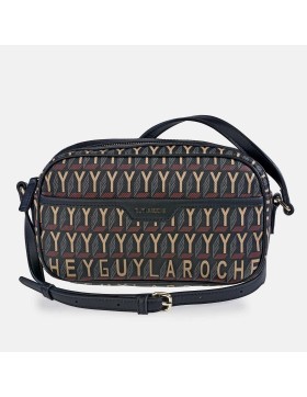 GUY LAROCHE bolso bandolera en lona estampada logo con...