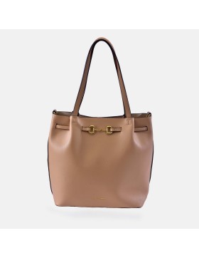 PIERRE CARDIN Bolso de hombro tipo shopper sintético - Rosa