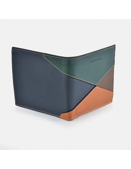 CROSS Cartera tipo Americano con monedero para hombre piel tricolor