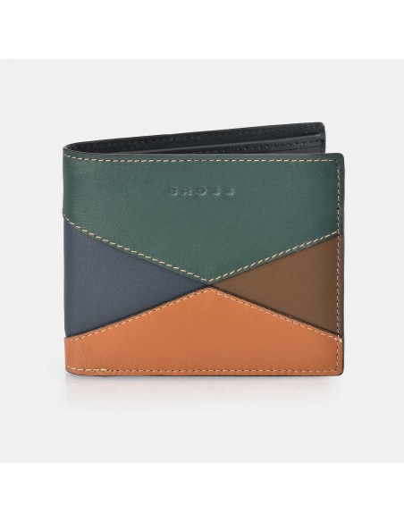 Cartera tipo Americano con monedero para hombre piel tricolor CROSS